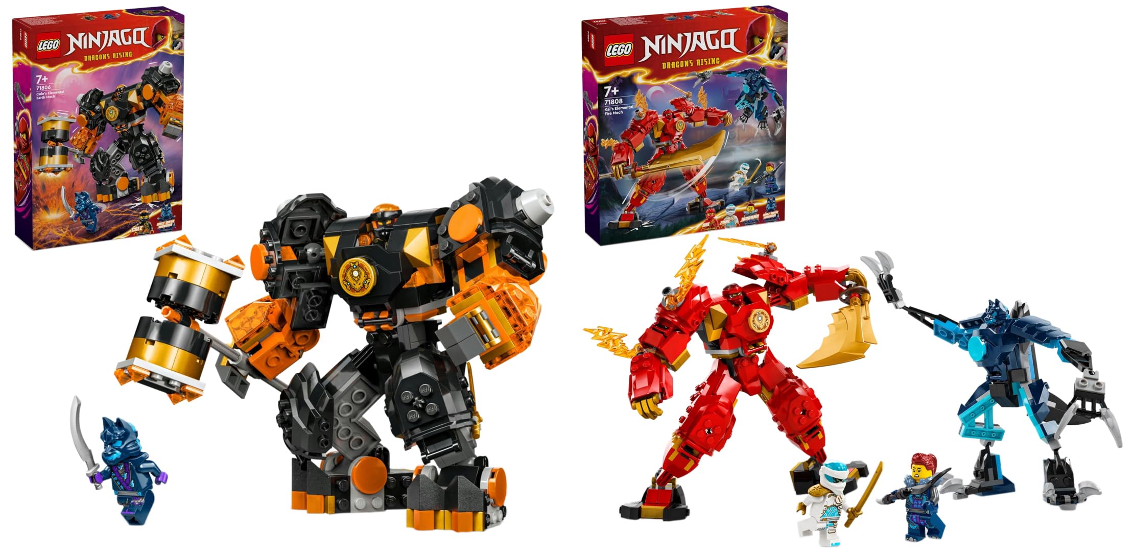 LEGO NINJAGO Cole's Elemental Earth Mech Toy 71806 (235 Pieces